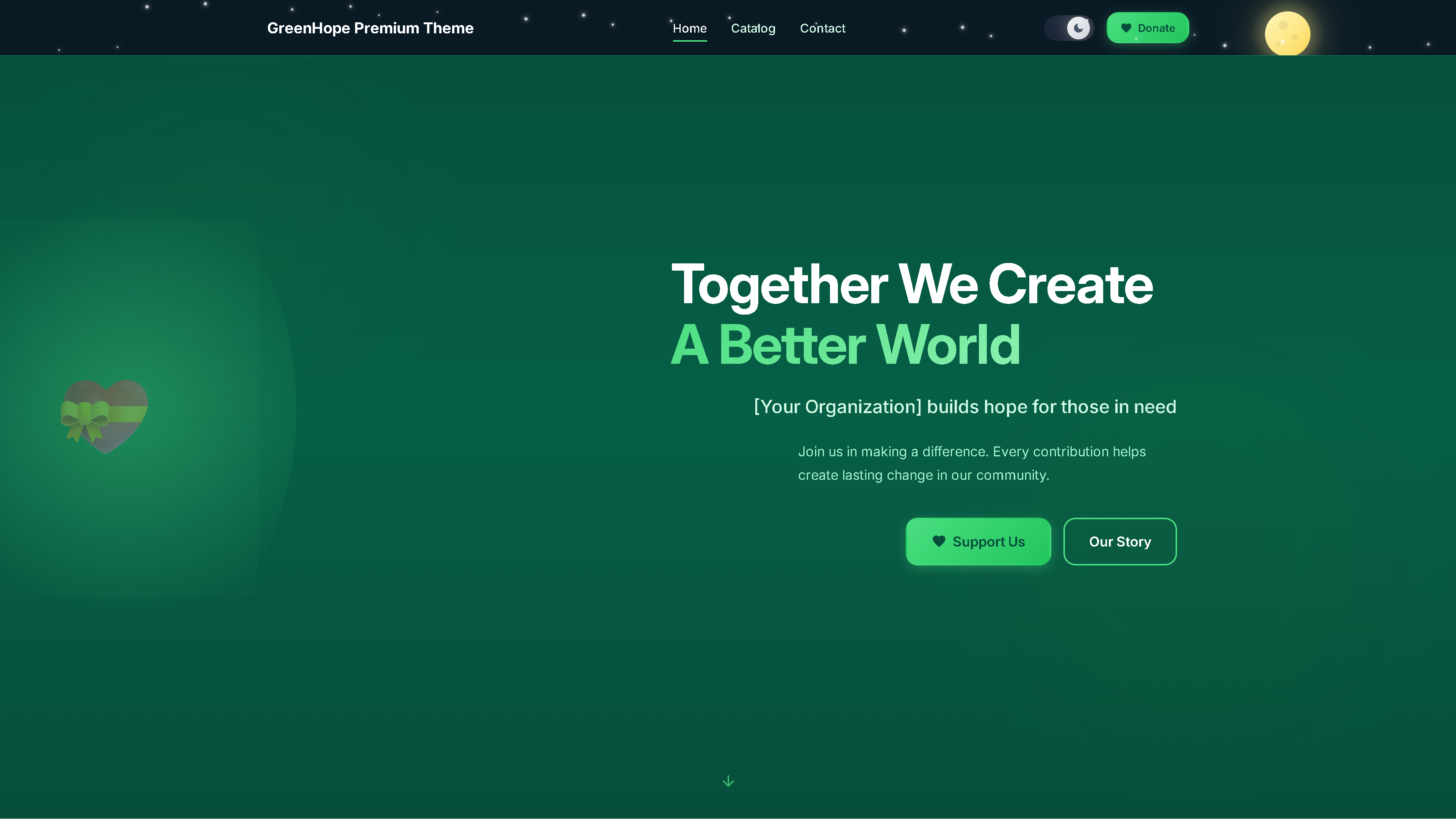 GreenHope - Dark Mode